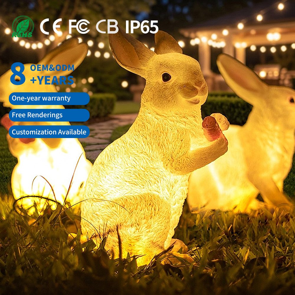 LED玻璃钢3D动物造型灯