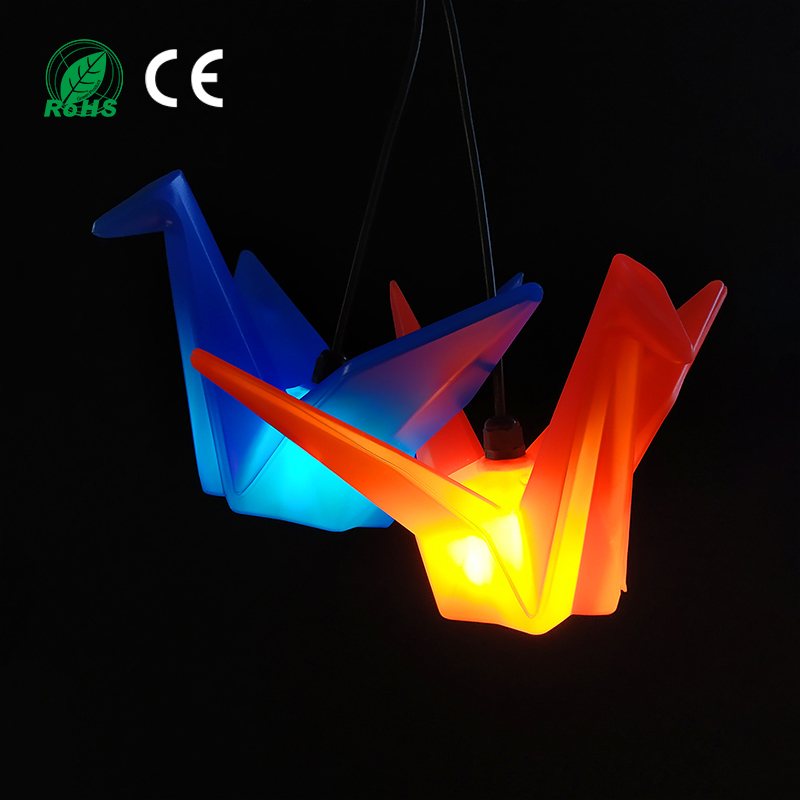 千纸鹤LED彩色闪烁吊灯产品图2